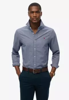 Рубашка CLASSIC OXFORD LONG SLEEVE Superdry, синий
