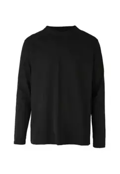 Рубашка Cleptomanicx с длинными рукавами "Лигулл", свободного кроя, черный