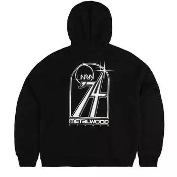 Рубашка club 74 zip hooded sweatshirt Metalwood, черный