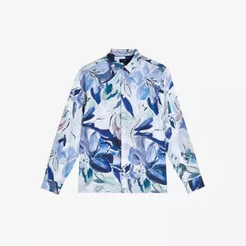 Рубашка Clunie классического кроя из хлопка Ted Baker, мультиколор