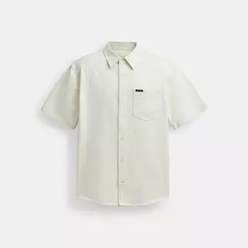 Рубашка Coach Short Sleeve Denim Shirt, белый