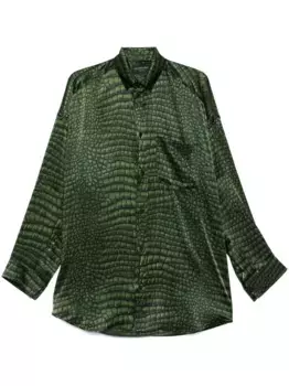 Рубашка Cocoon BALENCIAGA, зеленый