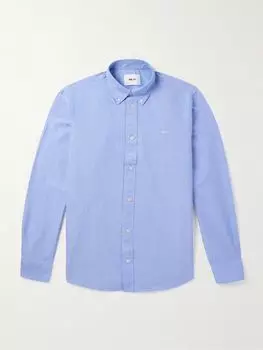 Рубашка Colby 5910 из хлопка Оксфорд с воротником на пуговицах NN07, синий