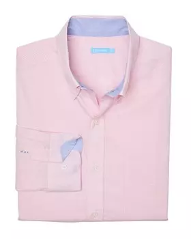 Рубашка Collis в клетку J.McLaughlin, цвет White/Coral