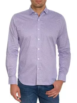 Рубашка Colton с геометрическим рисунком на пуговицах Robert Graham