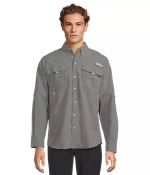 Рубашка Columbia Bahama II Long, цвет City Grey 1