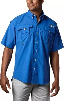 Рубашка Columbia Bahama II Short Sleeve Shirt, цвет Vivid Blue
