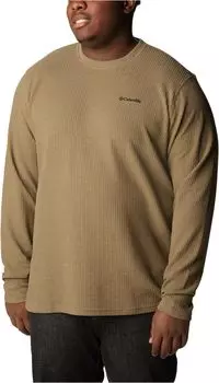 Рубашка Columbia Big & Tall Pine PeakII Waffle Long Sleeve Crew, цвет Stone Green Heather