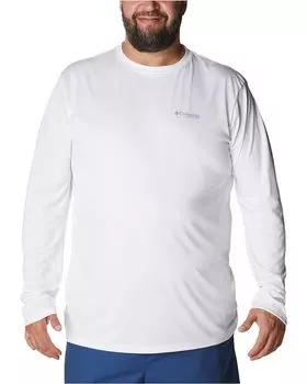 Рубашка Columbia Big & Tall Terminal Tackle PFG Fish Flag Long Sleeve Shirt, белый