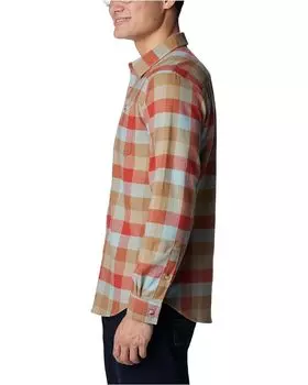 Рубашка Columbia Cornell Woods Flannel Long Sleeve Shirt, цвет Warp Red Buffalo Check