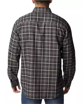 Рубашка Columbia Cornell Woods Flannel Long Sleeve Shirt, цвет City Grey Tartan Ombre