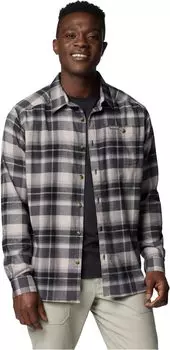 Рубашка Columbia Cornell Woods Flannel Long Sleeve Shirt, цвет Black/Grey Classic Multi Tartan