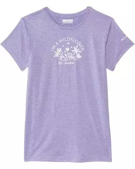 Рубашка Columbia Kids Mission Peak Short Sleeve Graphic Shirt, цвет Paisley Purple/Floral Fancy