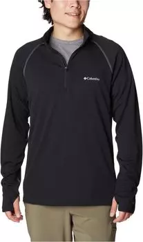 Рубашка Columbia Narrows Pointe1/2 Zip, цвет Black/City Grey