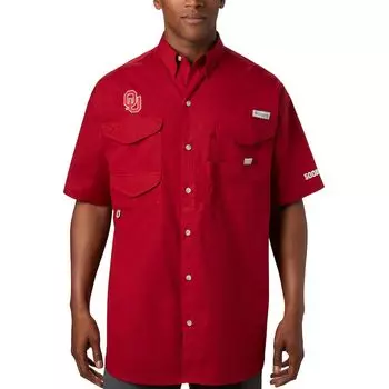 Рубашка Columbia Oklahoma Sooners, малиновый