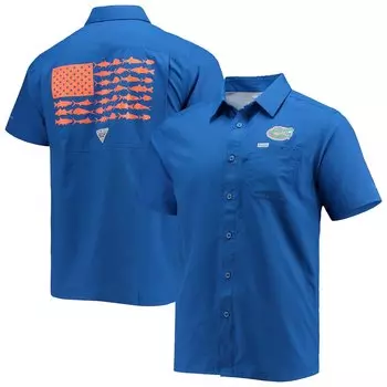 Рубашка Columbia PFG Florida Gators, роял