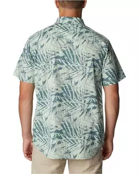 Рубашка Columbia Rapid Rivers Printed Short Sleeve Shirt, цвет Metal Dye Palms