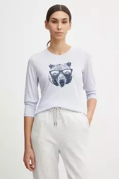 Рубашка Columbia с длинными рукавами, фиолетовый