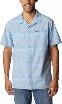 Рубашка Columbia Scenic RidgeShort Sleeve, цвет Jet Stream Stripe