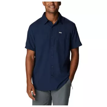 Рубашка Columbia Silver Ridge Utility Lite Short Sleeve, цвет Collegiate Navy