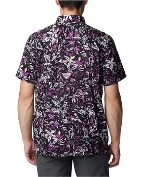 Рубашка Columbia Super Slack Tide Camp Shirt, цвет Black Kona Kraze Print