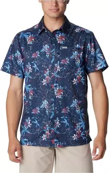 Рубашка Columbia Super Slack Tide Camp Shirt, цвет Collegiate Navy Palmeria