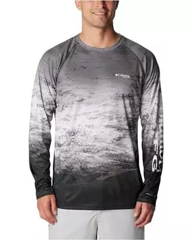 Рубашка Columbia Super Terminal Tackle Long Sleeve, цвет Black/Americana/Deepsea Fade