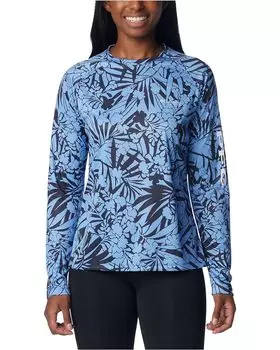 Рубашка Columbia Super Tidal Tee Long Sleeve, цвет Nocturnal Tropictones