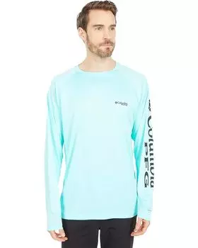 Рубашка Columbia Terminal Tackle L/S, цвет Gulf Stream/Black Logo