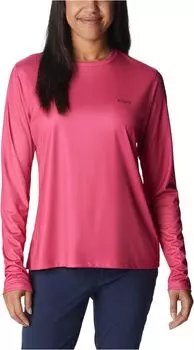 Рубашка Columbia Tidal TeePFG Fish Flag Long Sleeve Shirt, цвет Ultra Pink/Fish and Friends Flag