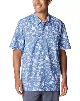 Рубашка Columbia Trollers Best S/S, цвет Bluebell/Kahawai