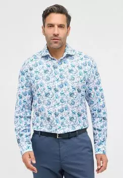 Рубашка COMFORT FIT из твила ETERNA, синий