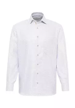 Рубашка COMFORT FIT из твила ETERNA, синий