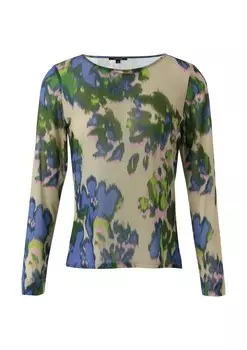 Рубашка COMMA, бежевый