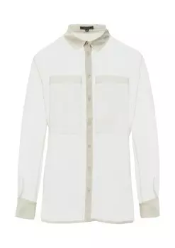 Рубашка COMMA Blouse, бежевый