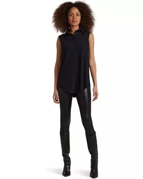 Рубашка Commando Classic Sleeveless Oversized Button Down Shirt, черный