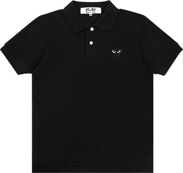 Рубашка Comme des Garons PLAY Black Emblem Polo Shirt 'Black', черный