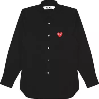Рубашка Comme des Garons PLAY Woven Shirt 'Black', черный
