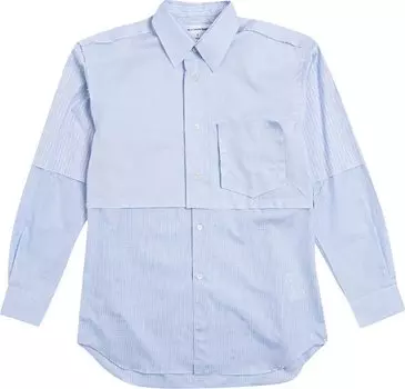 Рубашка Comme des Garçons SHIRT Chest Pocket Shirt 'Blue', синий