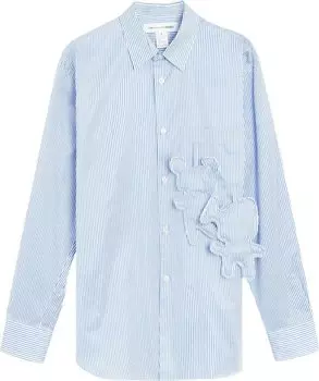 Рубашка Comme des Garçons SHIRT Striped Long-Sleeve Shirt 'Blue', синий