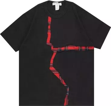 Рубашка Comme des Garçons SHIRT Tartan Tee 'Black', черный
