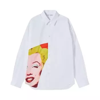 Рубашка Comme Des Garons Comme des Garons SHIRT Marilyn Monroe Graphic Shirt, белый
