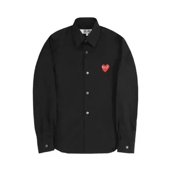 Рубашка Comme Des Garons Comme des Garons PLAY Small Heart Shirt, черный