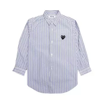 Рубашка Comme des Garons PLAY Striped Shirt 'Blue/White/Black', разноцветный