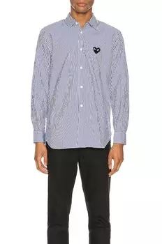 Рубашка Comme des Garons Striped, синий