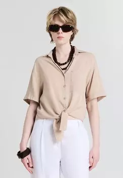 Рубашка CON NODO Calliope, бежевый
