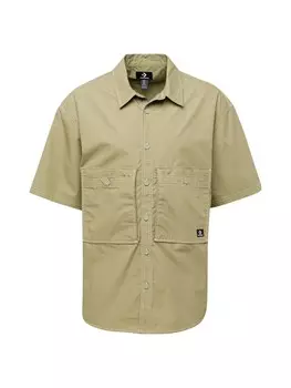 Рубашка CONVERSE Comfort fit Button Up, оливковый