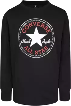 Рубашка Converse с длинными рукавами "CNVB CHUCK PATCH LS TEE", черный