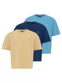 Рубашка Cool Hill Pablo, цвет Sand/Sky blue/Light blue/Dark blue