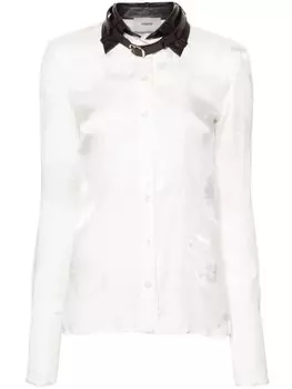 Рубашка Coperni с поясным воротником, белый